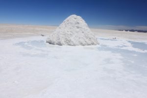 Bolivie - Salar d'Uyuni tas de sel