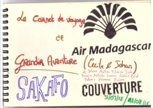 Couverture cahier voyage solidaire Madagascar