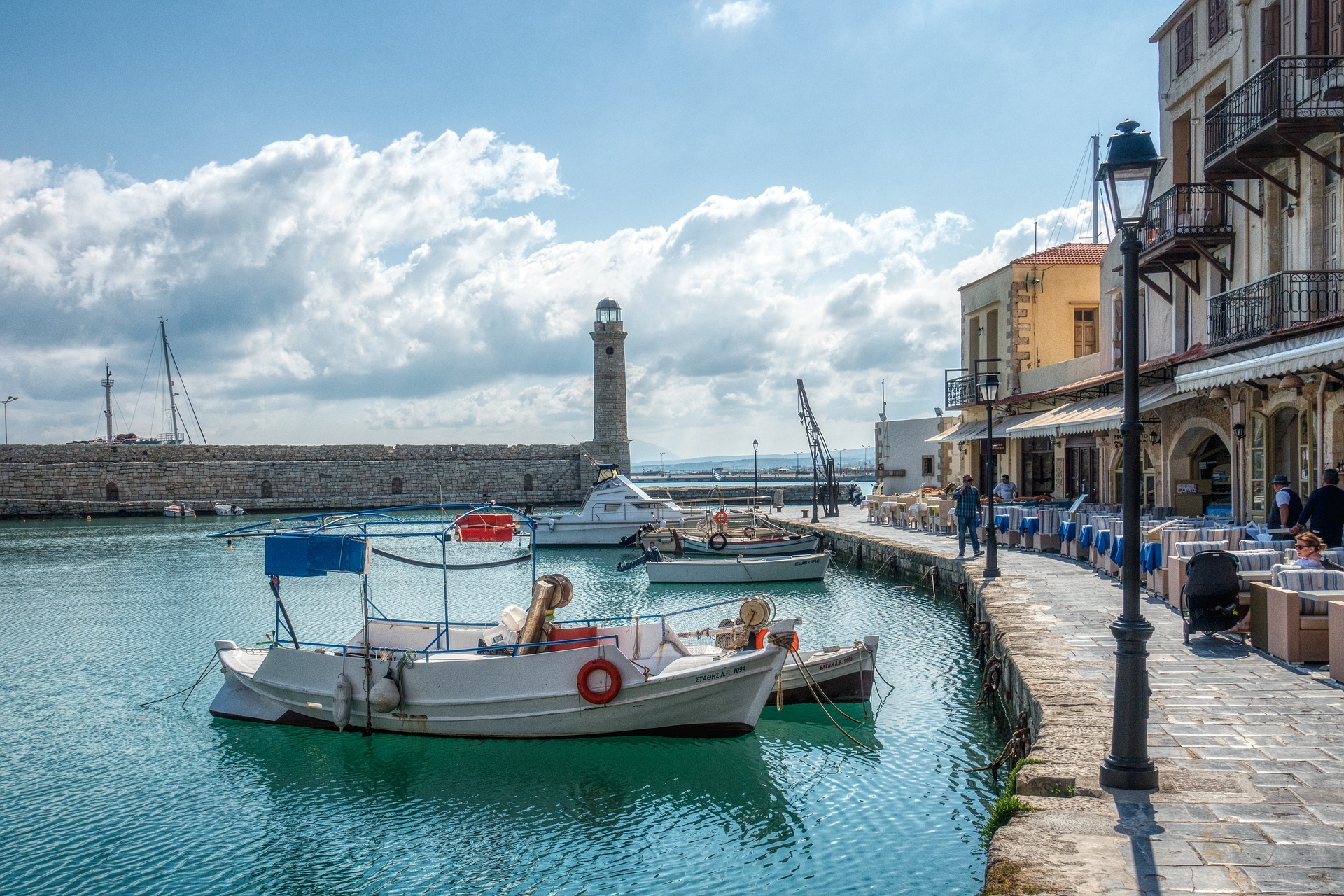Crète - Rethymno, port (Pixabay) 1